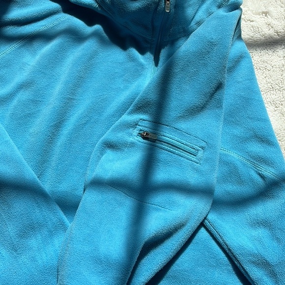 L.L.Bean Teal Fleece Quarter-Zip – Size L | Cozy Layers | Winter Staple | - Picture 4 of 7